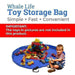 Adventure3D™ Blue Lego Storage Bag 60 inches Toys & Games SmartGear Factory