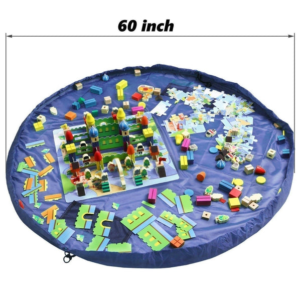 Adventure3D™ Blue Lego Storage Bag 60 inches Toys & Games SmartGear Factory