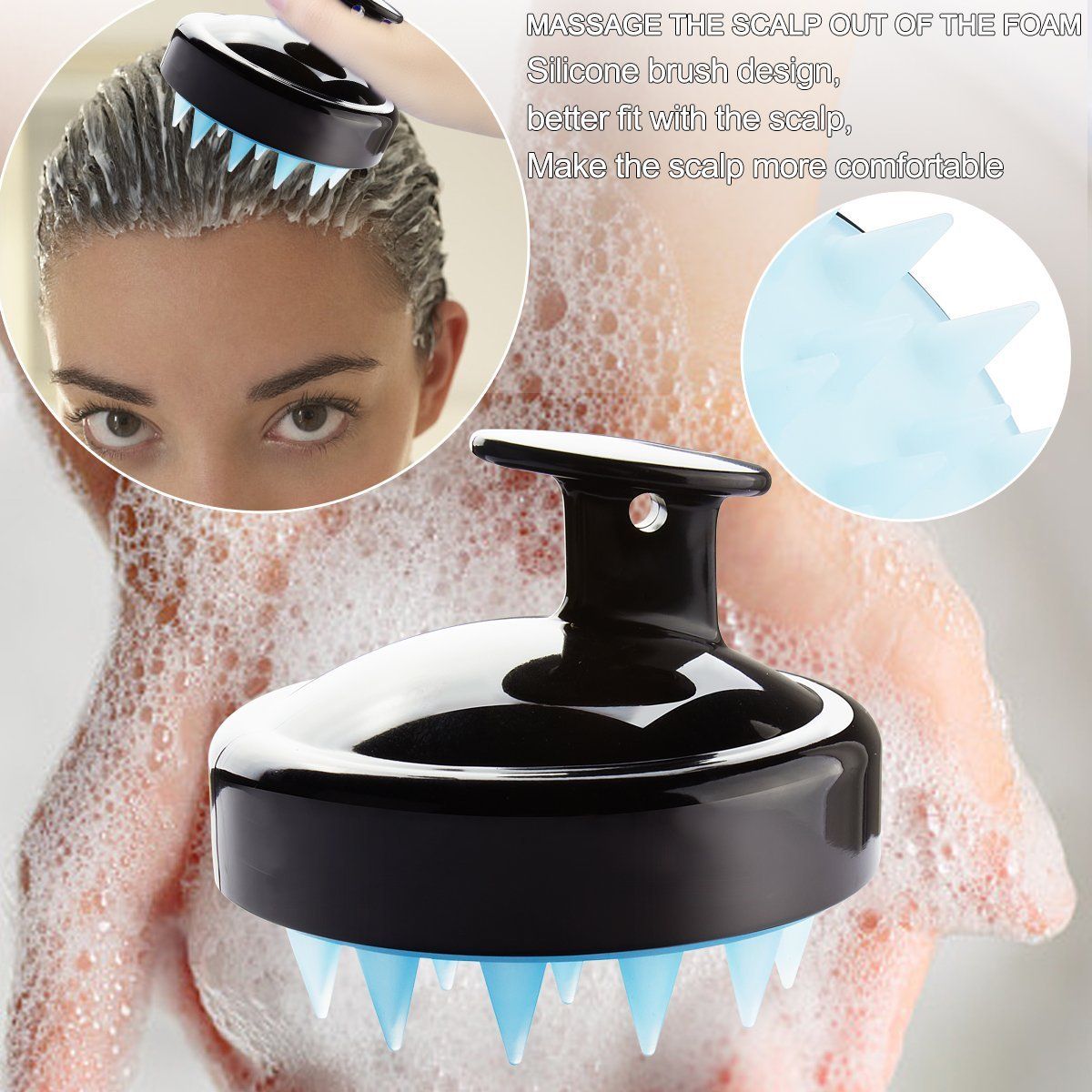 Scalp Massage Shampoo Brush Makeup & Beauty SmartGear Factory