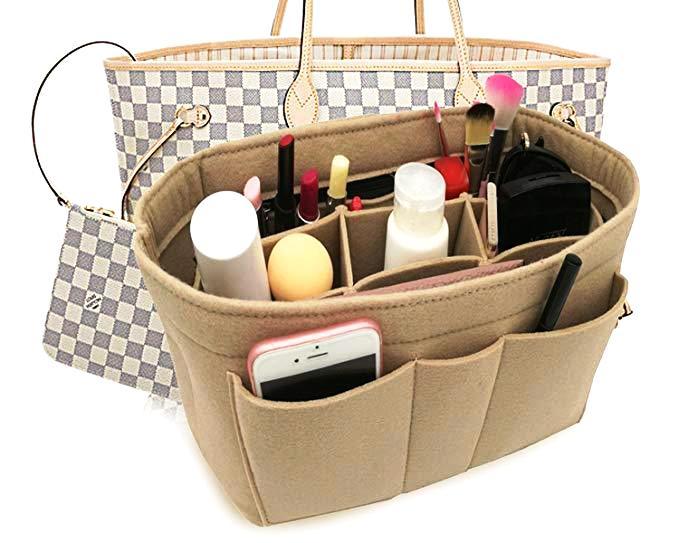Secret Handbag Insert Organizer with 12 Pockets Bag & Backpack SmartGear Factory
